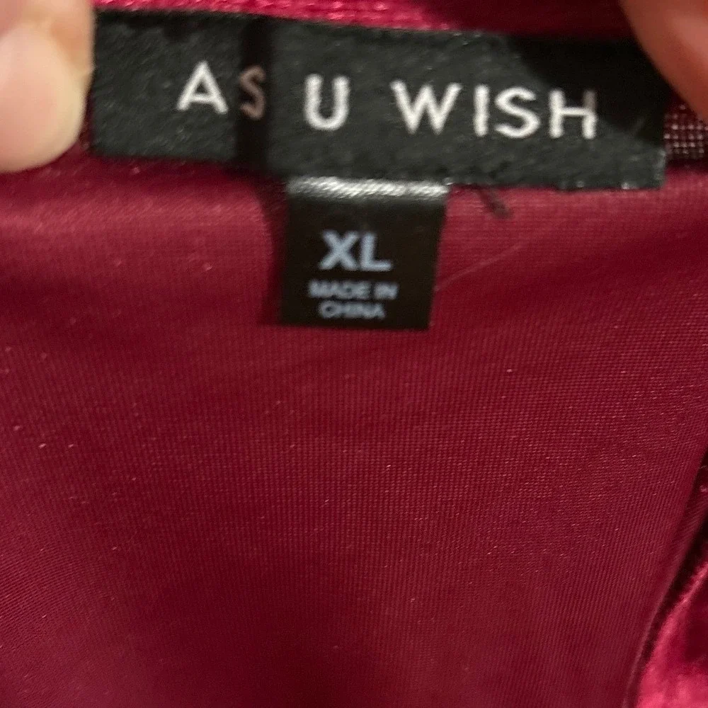 As U Wish Elastic Waisted‎ Velour Skirt Girls Size XL NWT